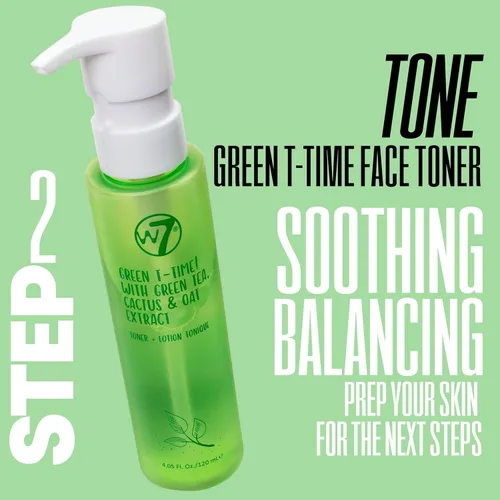 Vista 3 de W7 Set de cuidado personal de la piel Limpiador facial, tóner, suero, hidratante y máscara de labios Rutina facial diaria completa