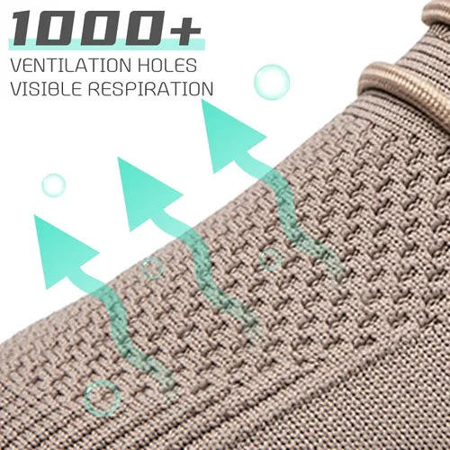 Vista 2 de QIJGS Zapatos deportivos de correr para hombre, para gimnasio, tenis, atléticos, de malla, ligeros, deportivos, a la moda, para entrenamiento