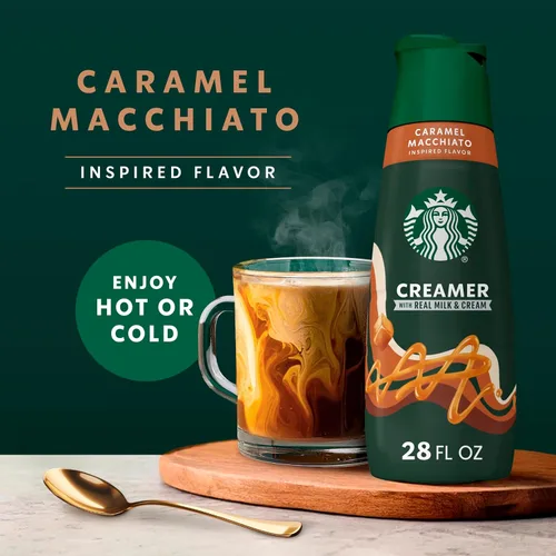 Vista 4 de Starbucks Caramel Macchiato - Crema de café, 28 onzas líquidas