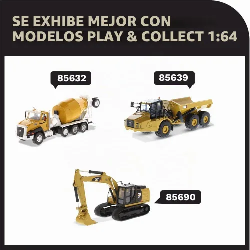 Vista 7 de 1/64 Hybrid Collection Series CAT 950M Cargador de ruedas Tenedor largo y cubo (2 troncos incluidos)