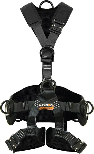 Vista 7 de Fusion Tac Rescue Arnés táctico de cuerpo completo Eva acolchado resistente ajustable con cremallera 23kn