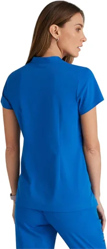 Vista 2 de BARCO Grey's Anatomy Spandex Stretch Direct - Camiseta médica para mujer, cuello a presión
