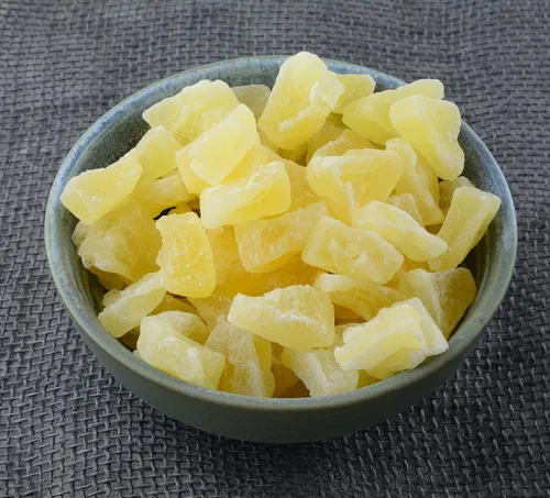 Vista 3 de Piña seca Tidbits (trozos) de 24 onzas – Piña seca Tidbits mejor para aperitivos y hornear ligeramente cubierta de azúcar, bajo en sodio, sin