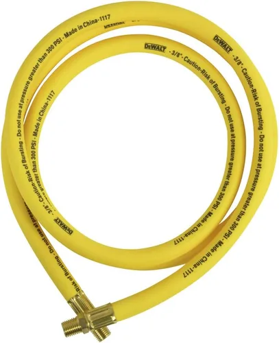 Vista 2 de DeWalt DXCM012-0209 Manguera híbrida de plomo premium de 3/8 pulgadas x 6 pies, color amarillo