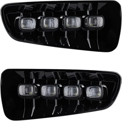 Vista 9 de Luz antiniebla LED izquierda derecha compatible con Ford F-150 Raptor 2009-2014 (xenón blanco + ámbar)