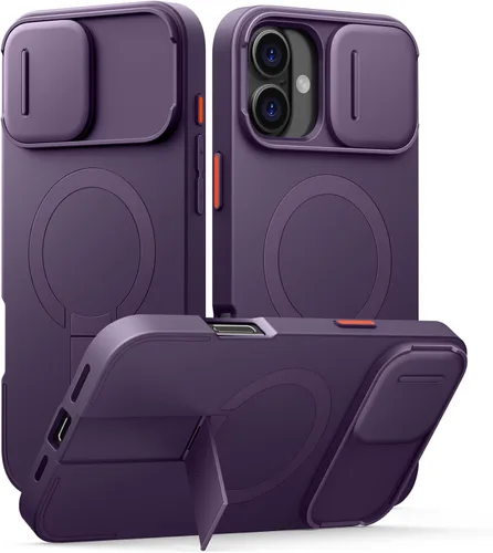 Vista 36 de SURITCH Funda para iPhone Air con cubierta de control de cámara, funda deslizante para cámara y soporte ajustable, compatible con MagSafe, a prueba