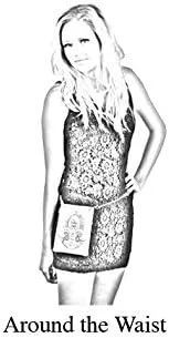 Vista 3 de Crossbody Bolsas para mujer - CRYSTAL STUDS TOP, Glam Travel Sling Bag - 6" x 8" x 1