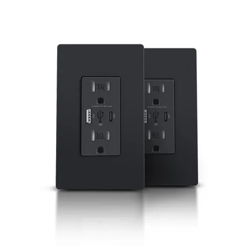 Vista 13 de TOPELER Toma de pared USB C, 30 W PD3.0 y tomas de corriente USB PPS, toma de corriente eléctrica resistente a manipulaciones de 15 amperios