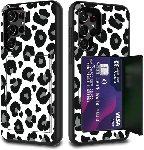 Vista 70 de Funda híbrida de doble capa con función atril para Samsung Galaxy A16 5G de 6.9 pulgadas, diseño de vaca con bandera estadounidense
