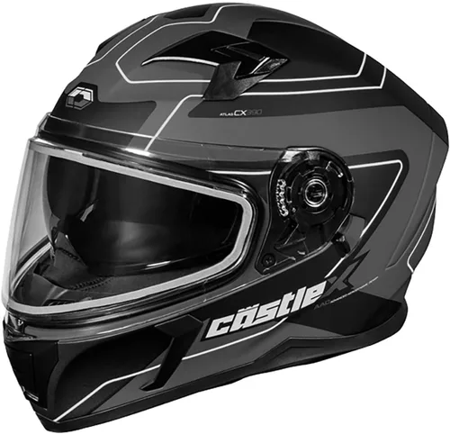 Vista 3 de Casco integral para nieve Castle X CX390 (negro mate - pequeño)