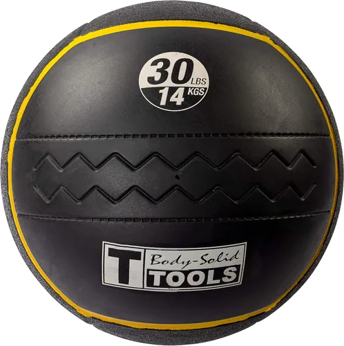 Vista 9 de Body-Solid Heavy Rubber Medicine Ball - Non Bouncing Wall Balls for Strength Training, Weight Loss Workout, Core Exercise and Home Gym Fitness, Black