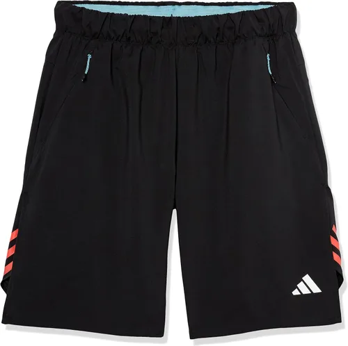Vista 4 de adidas Pantalones cortos de entrenamiento Trainicons 3 Stripe para hombre