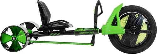 Vista 9 de Huffy Green Machine - Triciclo de deriva de 16 pulgadas, diseño ergonómico elegante, asiento ajustable, marco de acero duradero, fácil de operar