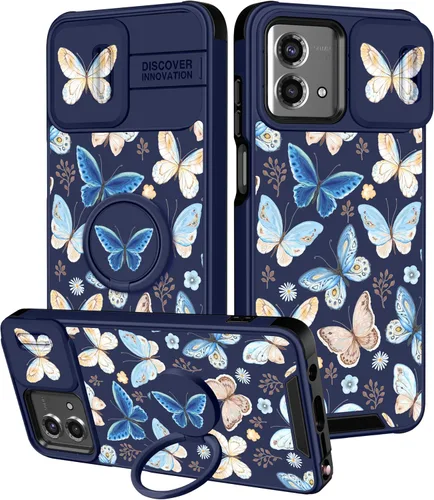 Vista 21 de Funermei Funda para Moto G Stylus 5G 2022, funda para teléfono con diseño de calavera de esqueleto para mujeres y niñas, diseño gótico, Como