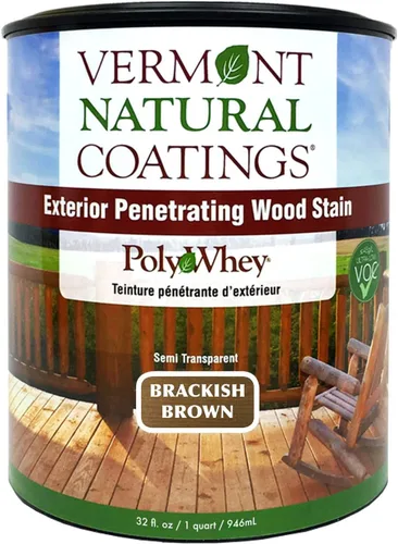 Vista 16 de Vermont Natural Coatings PolyWhey - Tinte penetrante exterior - Cedro dorado - Galón