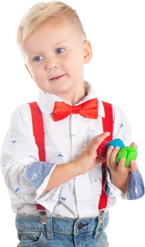 Vista 5 de Livingston Juego de corbatín con tirantes ajustables para niños con pajaritas