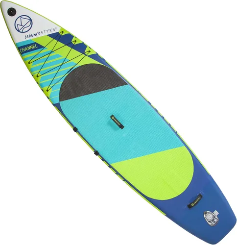 Vista 6 de Jimmy Styks Tablas inflables de remo de pie de ISUP con accesorios, canal, Strider y Mutt ISUP