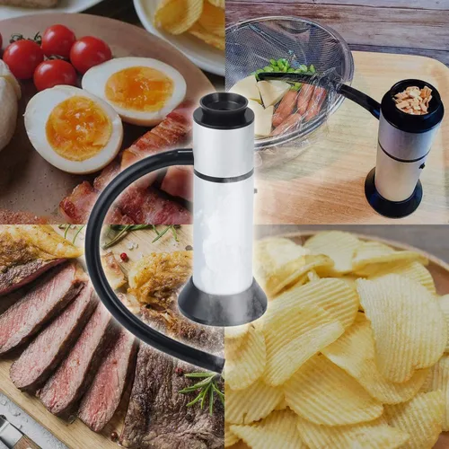 Vista 4 de GREENHOUSE - Pistola de fumar portátil para alimentos food smoker, smoked food, breville smoking gun, smoking gun, compact size, strong smoky, new