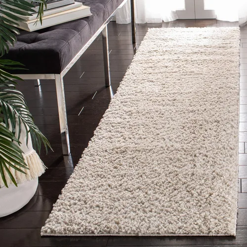 Vista 55 de SAFAVIEH Colección August Shag - Alfombra de área de 6 x 9 pies, color lila, diseño sólido, no desprende pelusa y de fácil cuidado, grosor de 1.2