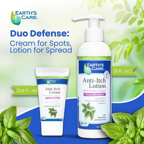 Vista 7 de Earth's Care Crema antipicazón, extra fuerte, alivia quemaduras solares, erupciones e irritaciones menores de la piel, 2.4 onzas