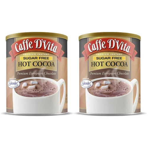 Vista 9 de Caffe D'Vita Mezcla de cacao caliente - Mezcla de chocolate caliente, sin gluten, baja en grasa, sin colesterol, sin aceites hidrogenados, sin