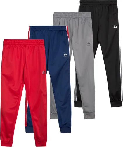 Vista 2 de RBX Pantalones deportivos para niños Paquete de 4 pantalones deportivos de calentamiento de tricot (tamaño 4-20)