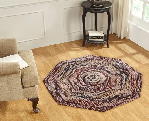 Vista 34 de Better Trends Alfombra trenzada degradada, ovalada, reversible y duradera, 100% algodón suave, ideal para cocina, sala de estar, dormitorio, tapete