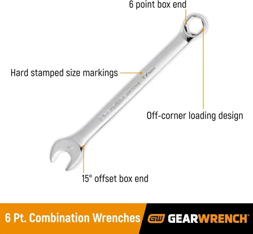 Vista 2 de GEARWRENCH Llave combinada de 6 puntos, 11/16" - 81776