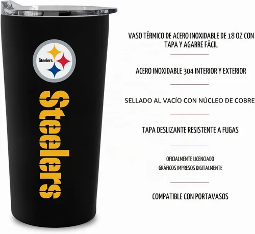 Vista 6 de Rico Industries Vaso de fútbol NFL suave al tacto, fácil agarre