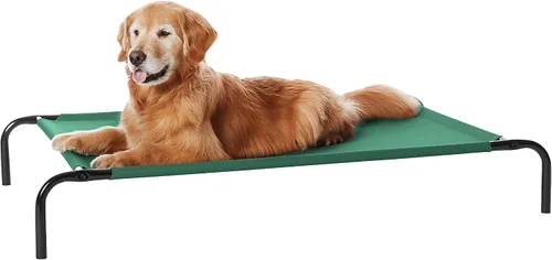 Vista 10 de Amazon Basics - Cama elevada refrescante y transpirable para mascotas, extra grande (60.1 x 37.1 x 8.9 pulgadas), 1 unidad, color gris