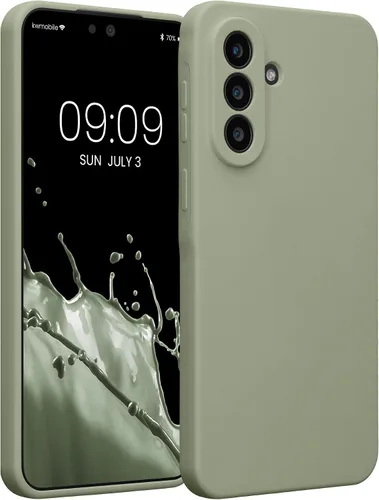 Vista 27 de kwmobile Funda compatible con Samsung Galaxy A13 4G - Funda delgada de silicona TPU - Acabado suave al tacto - Amarillo radiante