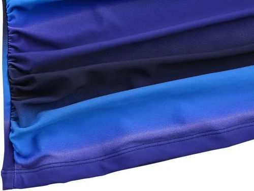 Vista 7 de Hilor Tankini para mujer con volantes fruncidos y cuello en V