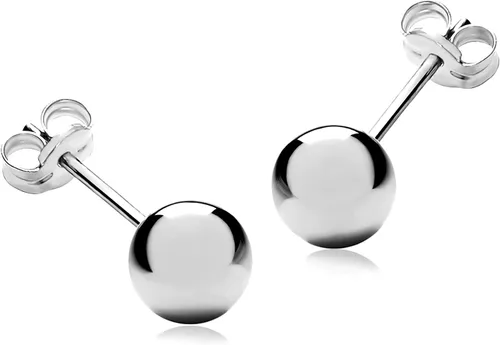 Vista 6 de LIFETIME JEWELRY Aretes de bola de 0.236 in chapados en oro real de 24 quilates para mujeres y hombres