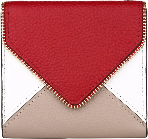 Vista 7 de Lavemi Carteras ultrafinas de cuero compacto para mujeres y niñas, con bloqueo RFID, tarjetero para tarjetas de crédito para mujeres 1-púrpura