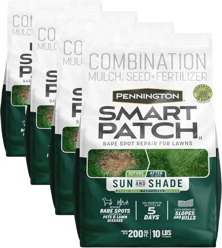 Vista 20 de Pennington Smart Patch Grass Seeds for Lawn, Sun and Shade Lawn Grass Repair Mix, 10 LB