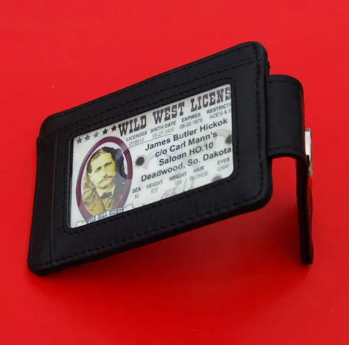 Vista 7 de 1954 Austria 2 Groschen Coin Full-Grain Black Leather Magnetic Money Clip Wallet & Card Holder RFID Blocking - Imperial Eagle