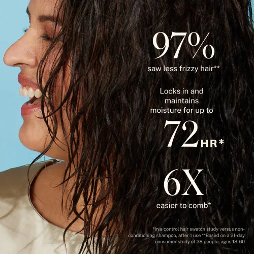 Vista 2 de JVN Bruma acondicionadora completa sin enjuague, 2 Fl Oz, tamaño de viaje, multiplicador de humedad antifrizz, desenredante, spray de protección UV
