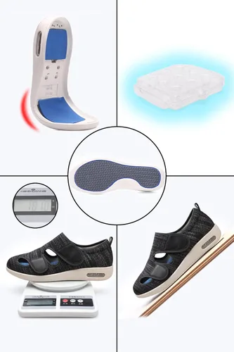 Vista 3 de ZUMEIJIA Zapatos para diabéticos para mujer zapatos casuales ajustables para caminar zapatos anchos para ancianos pies hinchados antideslizantes