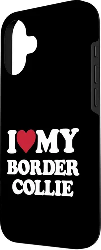Vista 2 de iPhone 16 I Love My Border Collie - I Heart My Border Collie Case