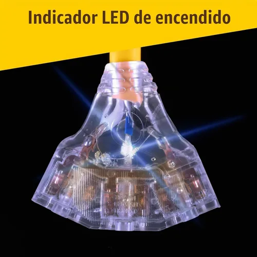 Vista 4 de Cable Adaptador de Generador para Exteriores de 30 Amperios a 110, Cable de Generador de 3 Clavijas con Seguro de 30 Amperios a 15 Amperios, NEMA