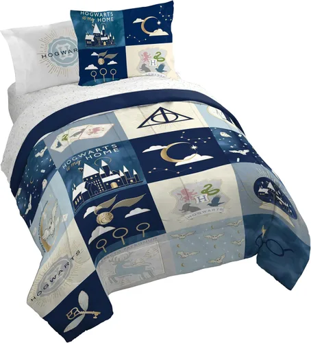 Vista 38 de Jay Franco Disney Lilo and Stitch - Juego de edredón tamaño Twin, ropa de cama de 5 piezas, incluye juego de sábanas y fundas de almohada, ropa