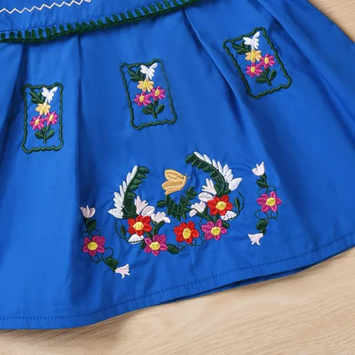 Vista 5 de Aalizzwell Vestido bordado de manga corta para bebé niña pequeña