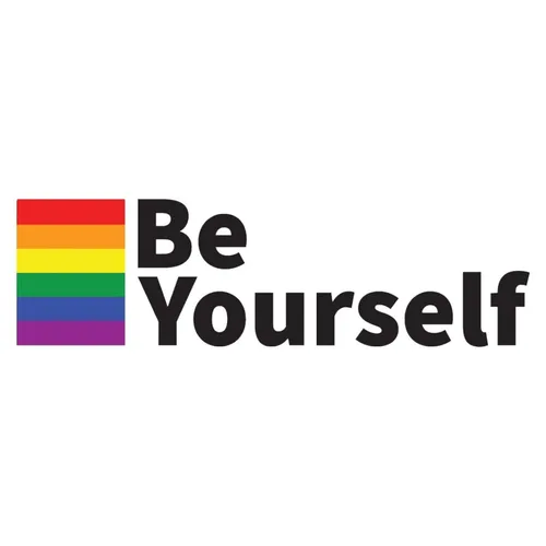 Vista 5 de Calcomanía de pared de Orgullo Gay LGBT Mismo-Sexo Gay removible, calcomanía de vinilo extraíble Be Yourself LGBTQ, murales artísticos de pared