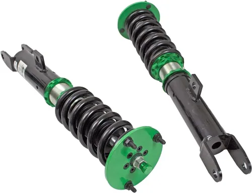 Vista 3 de Rev9 R9-HS2-142_2 Hyper-Street II Kit de bajada de suspensión de coilover, amortiguador mono-tubo con ajuste de rebote de 32 clics, longitud