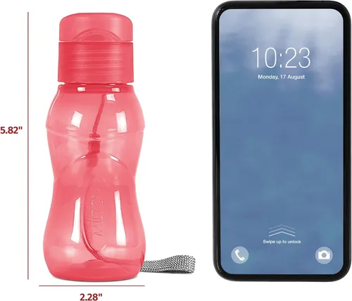 Vista 3 de MILTON Paquete de 4 botellas de agua para niños de 6 onzas para la escuela sin fugas, botella de agua deportiva pequeña portátil para adultos