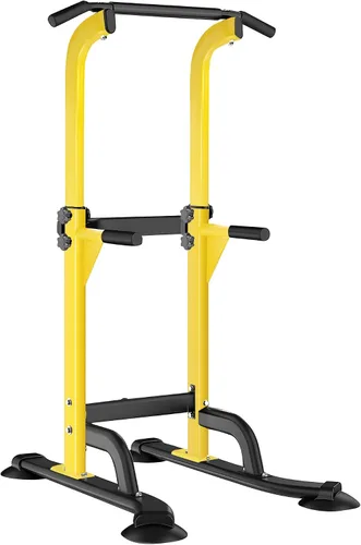 Vista 7 de SogesHome Power Tower - Barra de dominadas y estación de inmersión, soporte de inmersión ajustable en altura para gimnasio en casa, estación