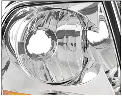 Vista 5 de Faros delanteros de repuesto cromados compatibles con Ford F-150/1997-2002 Expedition 1997-2002