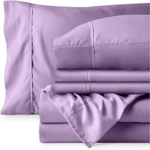 Vista 69 de Bare Home Sheet Set 1800 Ultra-Soft with 2 Pillowcases (Twin XL, Dark Blue)