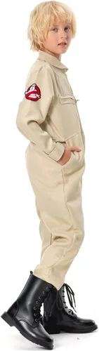 Vista 4 de Disfraz de Venkman para niños, disfraz de Ghoul Hunter Cosplay