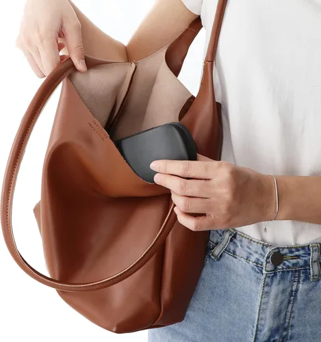 Vista 6 de Marvolia Funda rígida para gafas, funda de piel sintética para gafas de sol y gafas
